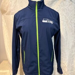 Seattle Seahawks NFL Navy and White Jacket